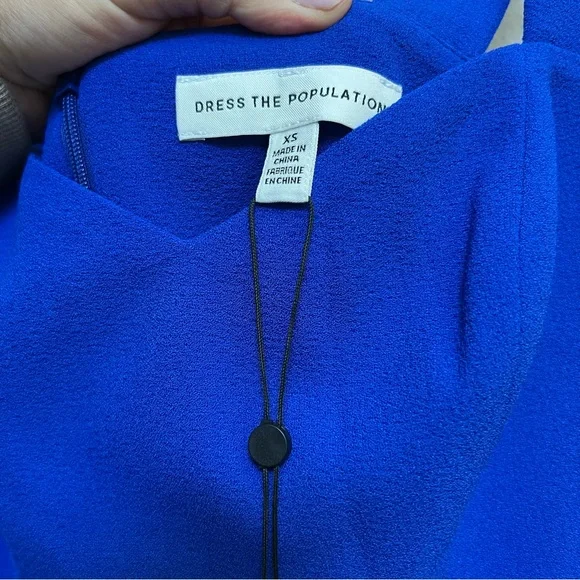 Dress the Population Nicole Electric Blue Dress - Picture 2 of 7